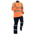 thumbnail image 2 of Donemore Men Casual Faddish Patchwork Long Sleeves Outwear Blouse Button Zipper Pockets Pants, 2 of 7