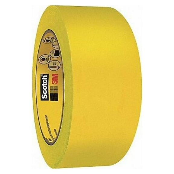 3m Masking Tape,2" W,60 yd L,Yellow,PK24 2460