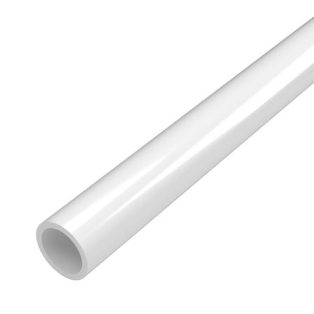 FORMUFIT P012FGP-WH-5 Schedule 40 PVC Pipe, Furniture Grade, 5-Feet, 1/2