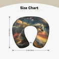 thumbnail image 5 of Disketp Starry Sky White Horse Travel Pillow Memory Foam Neck Pillow Support Pillow for Camping, Sleeping Rest Cushion Airplane Pillow, 5 of 8