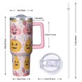 thumbnail image 2 of 40oz Halloween Tumbler with Handle, Haunted House | Print | Halloween Gifts for Women & Men | with Lids and Straws | Stainless Steel Insulated | Coffee Travel Mug, 2 of 5