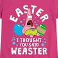 thumbnail image 3 of SpongeBob Squarepants - Easter Weaster - Toddler And Youth Girls Short Sleeve Graphic T-Shirt, 3 of 6