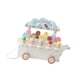 thumbnail image 4 of Carrito de helados de madera, juego de mostrador de helados, juego de simulación educativo para niños de 3, 4 y 5 años blanco, 4 of 9
