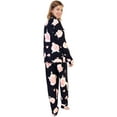 thumbnail image 2 of Angelina Women's Classic Brushed Microfiber Long Sleeve Pajama Set (1-Pack), 2 of 3