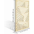thumbnail image 6 of Large Heavy 3D Woodcut Artwork Wood Wall Art  16x32 inch, 6 of 7