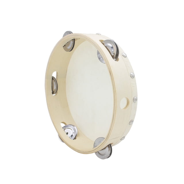 Tambor de mano de pandereta de 8 pulgadas Wosthever juguetes de percusión entretenimiento para maestros