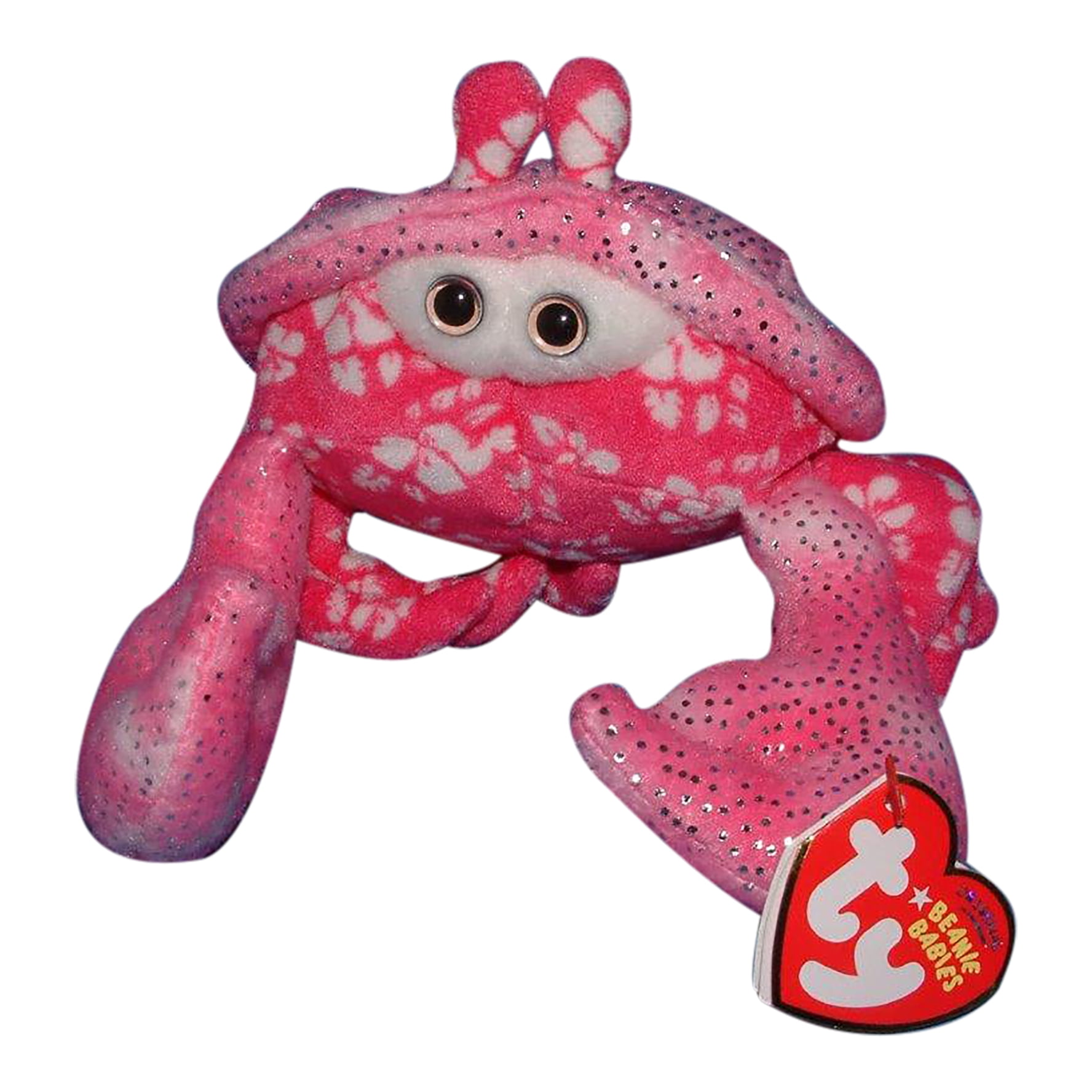 Ty Beanie Baby Sunburst the Crab Stuffed Animal MWMT's