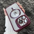 thumbnail image 1 of Luxury Magnetic Shockproof Phone Case For iPhone15 14 13 12 11 Pro Max Plus Funda Stand Glass Lens Protection Back Cover RJ, 1 of 7