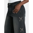 thumbnail image 3 of Madden NYC Women's Ultra 90s Fit Jeans with Embroidery, 32" inseam, Sizes 00-18, 3 of 5