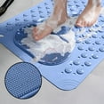 thumbnail image 5 of RLESO 2026 New Bath Mats for Bathroom Floor,Shower Rug for in Front of Bathtub,Thin Under Door Bathroom Rug,Non Slip Kitchen Mat,Bathroom Decor (Blue), 5 of 7