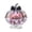 E, variant on zhonghuaying 1 Pack Pink Halloween Pumpkin Rotating Ornament with Built-in Light, 6 Styles Hollow Ghost Floral Tabletop Centerpiece for Holiday Home Decor A