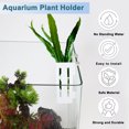 thumbnail image 2 of Unique Bargains Aquarium Plant Holder Fish Tank Plant Holder Aquarium Plant Holder with Hooks Suction Cup White 1 Set, 2 of 6