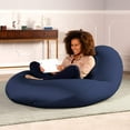thumbnail image 2 of Jaxx Bean Bags Jaxx Nimbus Large Spandex Bean Bag Gaming Chair Navy, 2 of 5