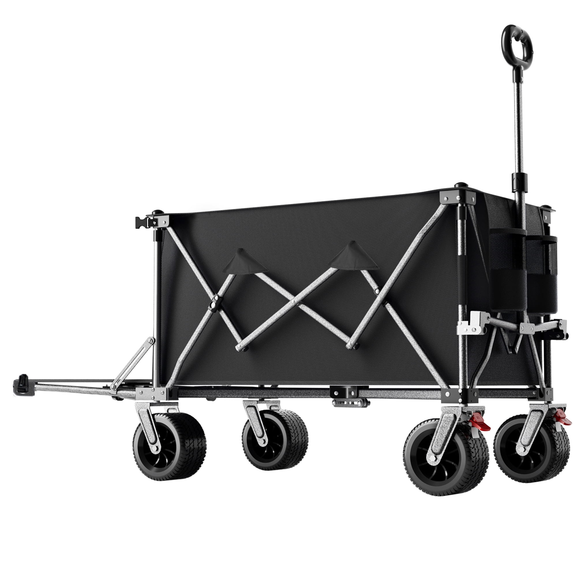 Utility Wagon with 58 Expandable Tailgate 500 lbs Capacity All-Terrain Wheels Beach Camping Cart