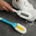 thumbnail image 1 of Zapatos Multifuncionales, Dos Tipos de Cerdas: Microfibras y Cerdas Duras, Mango Largo y Orificio para Colgar, Elimina Perfectamente Las Manchas Difíciles, Apto para Zapatos y Ranuras, Tamaño 17 X 7, 1 of 6