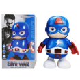 thumbnail image 1 of Marvel Iron Man-Robot de baile musical Kawaii, modelo de figura de acción de Anime, Spiderman luminoso, juguete interactivo, regalos de Navidad para niños gym unisex, 1 of 2