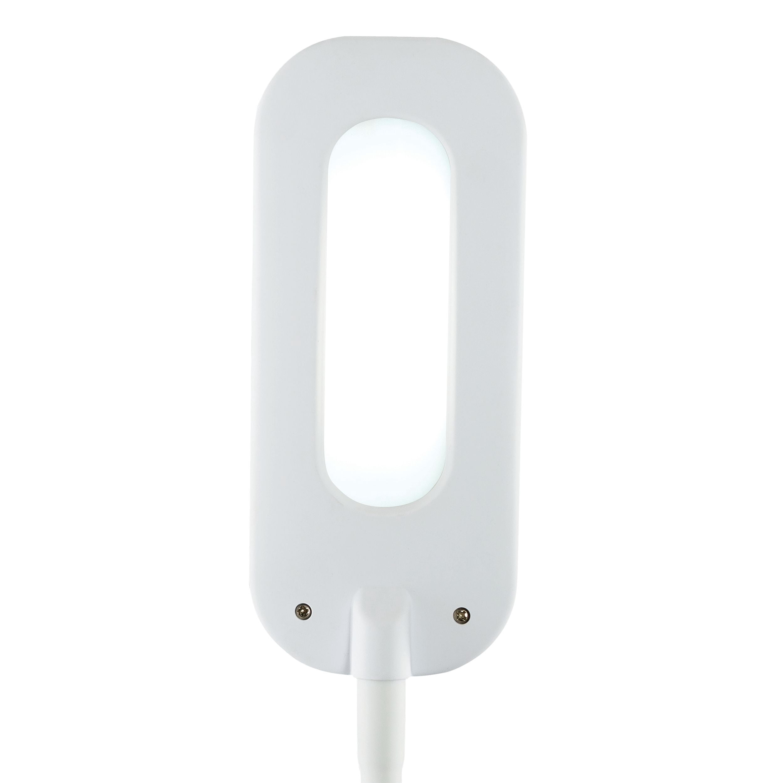 OttLite ClearSun LED Soft Touch Desk Lamp - 3 Brightness Settings with Energy Efficient ClearSun LEDs - Adjustable Flexible Neck & Touch Controls for Home Office, Computer Desk, & Dorms, White