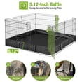 thumbnail image 5 of Aivituvin 48" Rabbit Playpen Bunny Run Extension Indoor Small Animal Playpen, Iron, 5 of 6