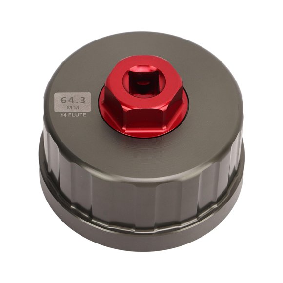 Oil Filter Wrench, KIMISS Professional 64.3mm Filter Wrench with 14 Flute, Filter Socket Tool for for Tacoma for for, Automotive Maintenanc