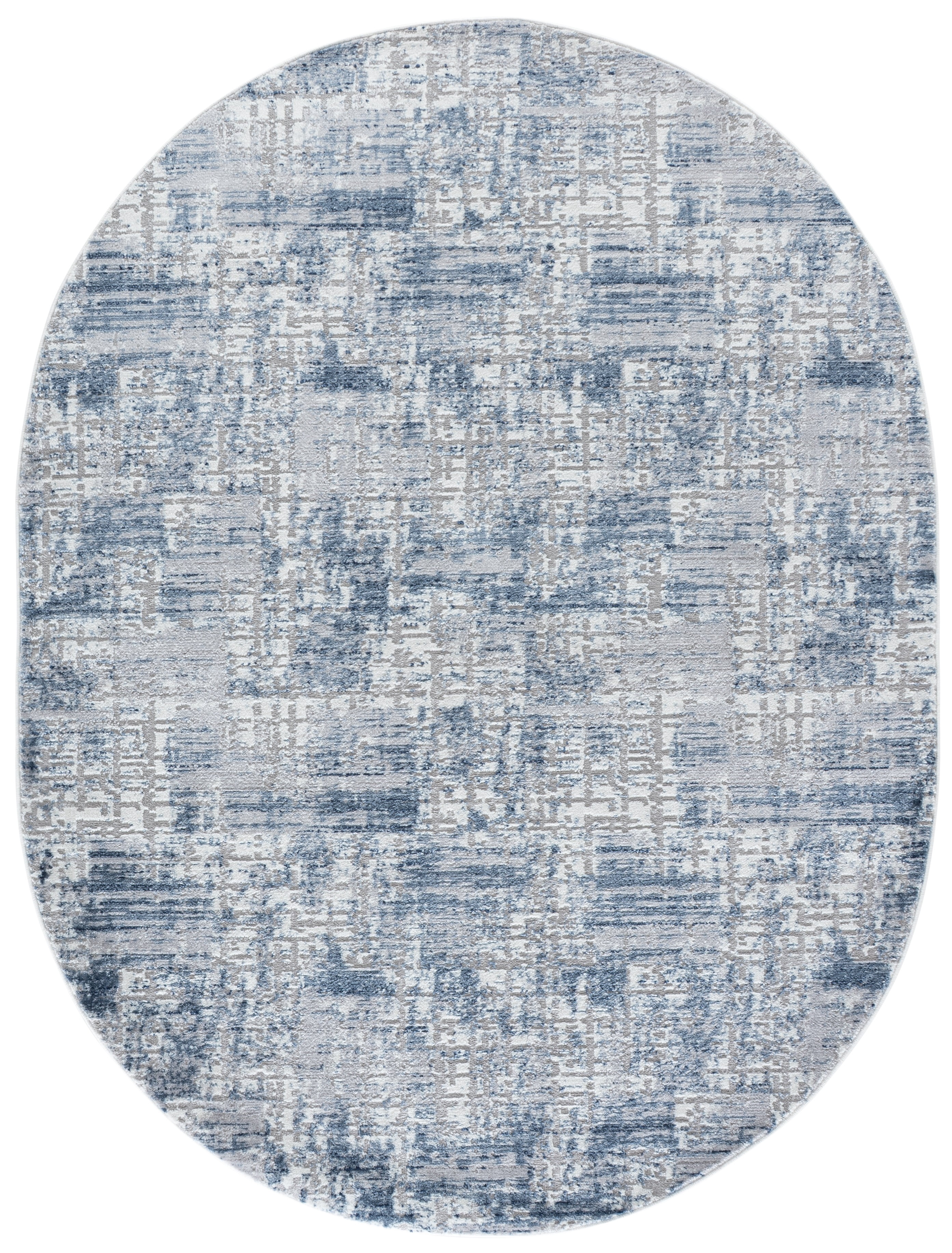 Safavieh Amelia Carrie Abstract Area Rug, Blue/Gray, 6' x 8' Oval