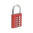 thumbnail image 3 of Uxcell 10-Digit Combination Padlock Push Button Locker Locks Zinc Alloy Steel Red 2Pcs, 3 of 5