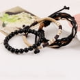 thumbnail image 5 of SUSHANG Three Piece Multi-Layer Men'S Bracelet Set Jewelry Wooden Necklace Gift Bead Mala Men Bracelet 8Mm Bracelets, 5 of 6