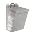thumbnail image 3 of 1pc Folding Wall Hanging Laundry Hamper - Space Saving Dirty Clothes Storage for Bathroom, Bedroom, and Living Room - Home Organization Solution, 3 of 4
