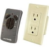 Heath-Zenith Wireless Command Lighting Remote Control Receptacle Set in Ivory