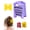 PURPLE, variant on Caution Over Stimulated Hair Clips, Hidden Message Hair Clips for Women | Funny Bold Warning Claw Clips Gag Gift for Thick Hair Coworkers