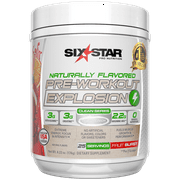 Pre Workout Supplement Powder, Naturally Flavored, for Women and Men, Keto friendly, No Artificial Sweeteners or Colors, Explosive Energy, Fruit Burst, 25 Servings (176g)