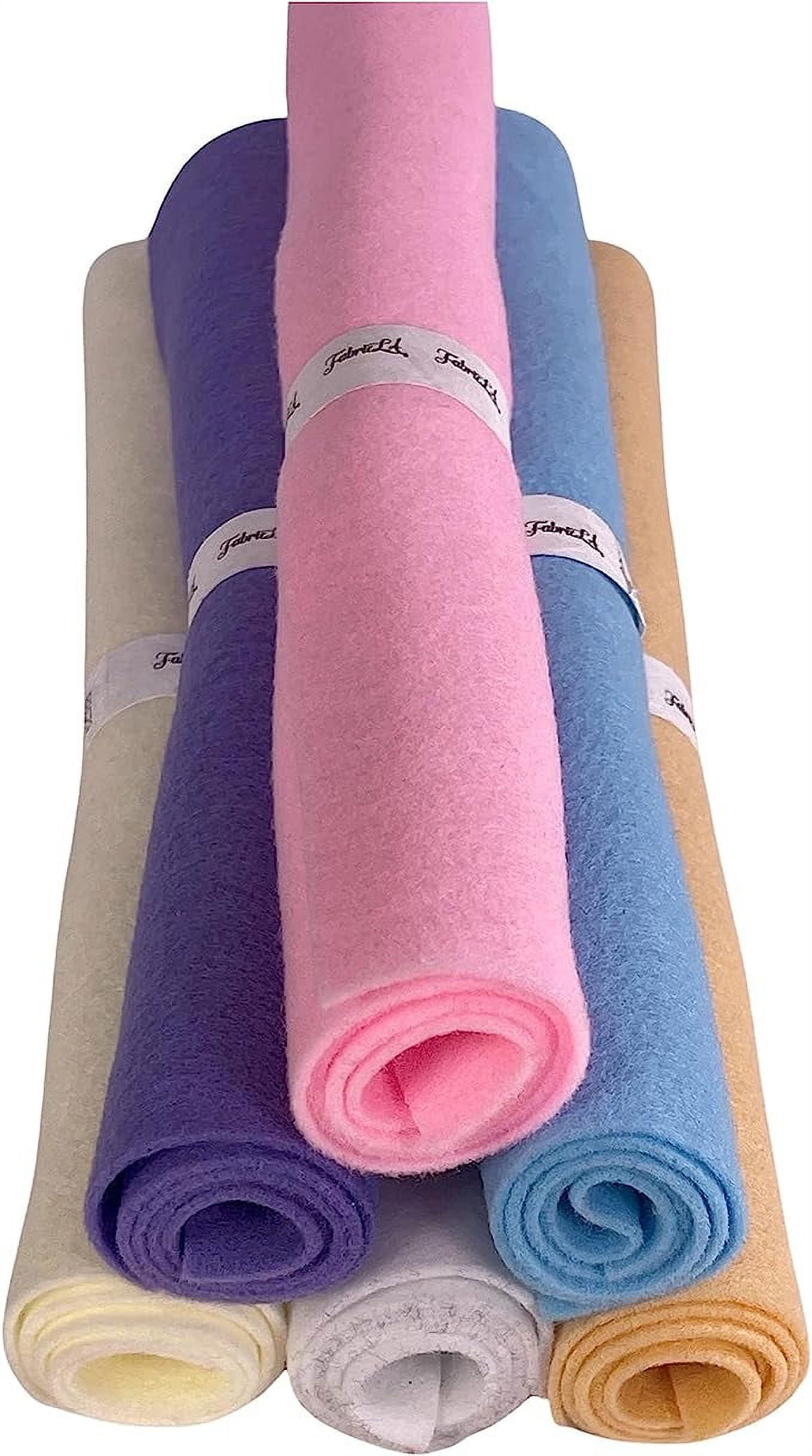 FabricLA Craft Felt Rolls 6 Pieces - 12 X 18 Inches Assorted Color  Non-Woven Soft Felt Material - Acrylic Felt Roll for DIY Craftwork, Sewing  and Patchwork - Autumn Colors