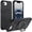 Black, variant on Sanwo Shock-Absorbent Magnetic Kickstand Cell Phone Case for Applefor iPhone 16e/17e,Deeppurple
