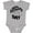 AC-Heather Grey, variant on Happy Father's Day Parent-Child Fist Bump Boys or Girls Baby Bodysuit
