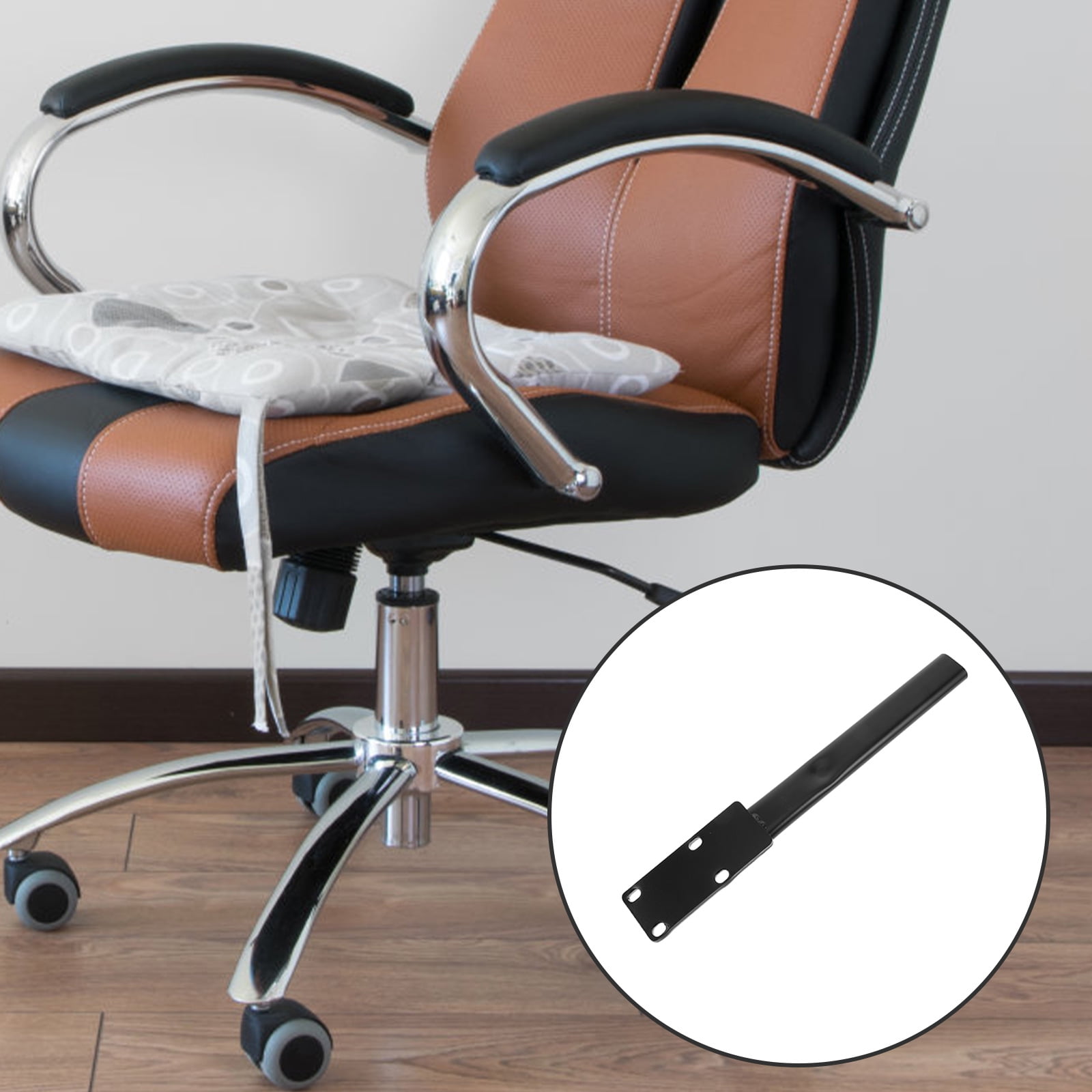 FUEENIRVA 1Pcs Back Support Bar Ergonomic Lumbar Support Stainless Steel Office Chair Part