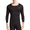 Black, variant on Men Silk Thermal Underwear Shirts Mulberry Silk Lightweight Long Johns Base Layer Tops