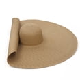 thumbnail image 1 of Sombrero De Paja Flexible Sombrero De Sol De Gran Tamaño Sombrero De Playa De Ala Grande Anti-Uv Protección Solar Sombrero De Verano Enrollable Plegable Eigraketly AP006403-03, 1 of 6