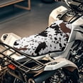 thumbnail image 4 of Garronmavis Brown Cow Print 23×10 Inch ATV Seat Cover Waterproof Non-Slip Four Wheeler Seat Cover Compatible with Polaris Sportsman Polaris Scrambler Honda Rancher, 4 of 7