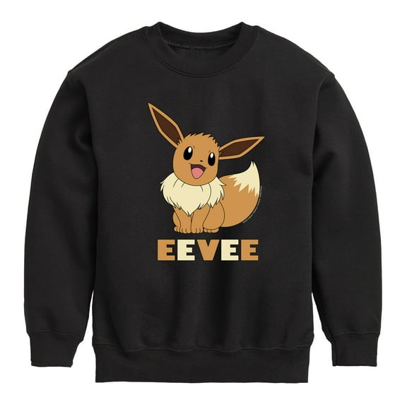 Pokémon - Happy Eevee - Youth Crewneck Fleece Sweatshirt