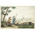 thumbnail image 2 of Gesina ter Borch 24x17 Gold Ornate Framed and Double Matted Museum Art Print Titled - Pastoral Show on a River (1655), 2 of 4