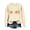 Beige, variant on Girls Sweatshirt Casual Cozy Long Sleeve Halloween Themed Print Crew Neck Hoodless Tops For Winter Relaxed Fit Daily Outdoor Play And Festive Party Wear