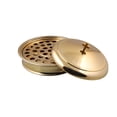 thumbnail image 2 of Mayur Export Stainless Steel Communion Ware Holy Wine Serving Tray With A Lid & A Stacking Bread Plate With A Lid + 40 Cups - (Brass/Gold Shiny), 2 of 6