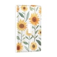 thumbnail image 2 of Yayeee Toggle Light Switch Wall Plate 1-Gang 4.5"x2.7" Home Decorative Outlet Cover, Sunflowers and Leaves Pattern, 2 of 7
