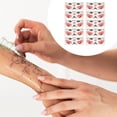 thumbnail image 4 of Unique Bargains 10 Pcs Realistic Fake Tattoos Moon Star Styles Temporary Tatto Pink, 4 of 5