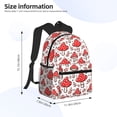 thumbnail image 3 of Goofa Amanita Red Mushroom Print Casual Backpack for Women Men,Waterproof High School Bookbag,Lightweight Travel Daypack,Classic College Backpack,Laptob Backpack, 3 of 6