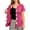 14# Hot Pink, variant on Mastectomy Shirts with Drain Pockets for Women Chemo Port Short Sleeve Tear Away Shirts Khaki XL