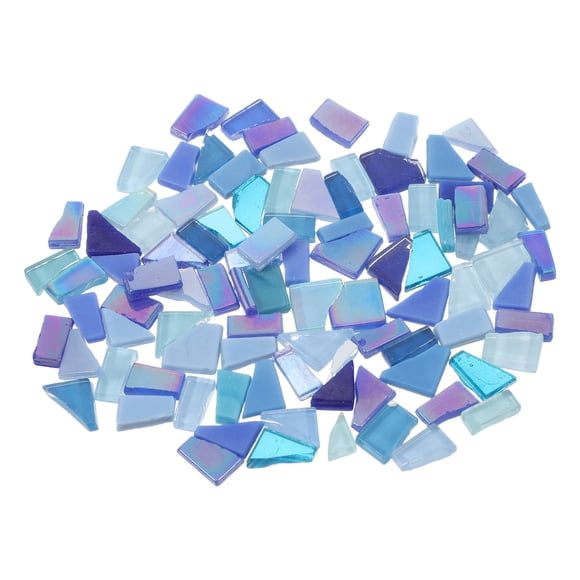 Luxshiny DIY Mosaic Glass Tiles Assorted Colors Durable Material for Creative Home Decor Projects