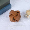 thumbnail image 6 of Wood Knot Decor 3 Interlocking Rings Hand Carved Natural Wooden Knot For Coffee Table Entryway Modern Farmhouse Shelf Decoration, 6 of 6