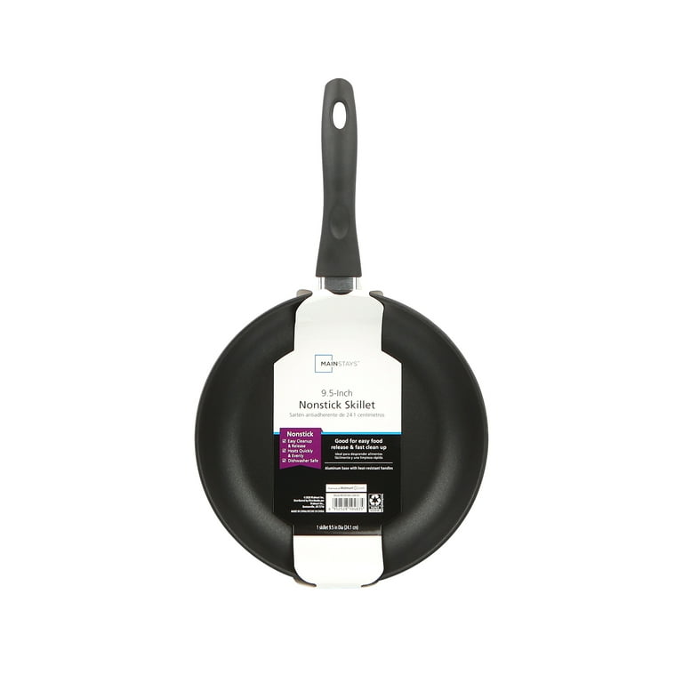 10 inch Aluminum Frying Pan, Non-Stick, Copper Finish, Stainless Steel Handle, Dishwasher Safe, Skillet, Mainstays Brand, Size: 10 inch