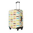 thumbnail image 1 of Fotbe Colorful Mustache Funda Protectora para Equipaje, Antirrayones y Resistente a la Suciedad, Compatible con Maletas de 18 a 32 Pulgadas-Small, 1 of 7