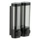 thumbnail image 1 of Moyic Dispensador de a mano, 300ml, montado en la pared, sin perforación, transparente, para el hogar, Hotel, Bar, baño, suministros de Juegos de accesorios de baño Cabezal doble Moyic HA067253-02, 1 of 6